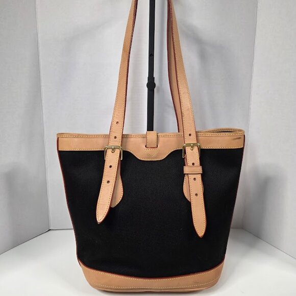 Dooney & Bourke Cabriolet Canvas and Leather Bucket Bag Vintage - Picture 2 of 16